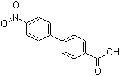4'-硝基联苯-4-羧酸分子结构 (CAS 92-89-7)