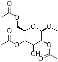 甲基 2,4,6-三-O-乙酰基-beta-D-吡喃葡萄糖苷分子结构 (CAS 92008-11-2)