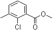 structure of CAS# 920759-93-9, 2-Chloro-3-methylbenzoic acid methyl ester;Methyl 2-chloro-3-methylbenzoate