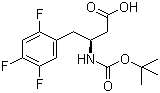 (betaS)-beta-[[(tert-Butoxy)carbonyl]amino]-2,4,5-trifluorobenzenebutanoic acid molecular structure (CAS 922178-94-7)
