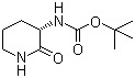 结构式 CAS# 92235-39-7, (S)-3-Boc-氨基哌啶-2-酮; (S)-3-叔丁氧羰基氨基哌啶-2-酮