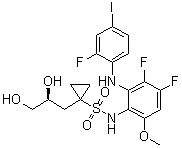结构式 CAS# 923032-37-5, Refametinib