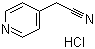 structure of CAS# 92333-25-0, 4-Pyridylacetonitrile hydrochloride;4-Cyanomethylpyridine hydrochloride