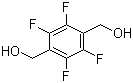 structure of CAS# 92339-07-6, 2,3,5,6-Tetrafluoro-1,4-benzenedimethanol ;Tetrafluoro-4-(hydroxymethyl)phenyl]methanol