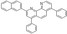 结构式 CAS# 923972-84-3, 2-(2-萘基)-4,7-二苯基-1,10-菲咯啉