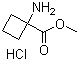 structure of CAS# 92398-47-5, 1-Aminocyclobutanecarboxylic acid methyl ester hydrochloride;Methyl 1-aminocyclobutanecarboxylate hydrochloride