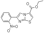 structure of CAS# 925437-84-9, 6-(2-Nitrophenyl)imidazo[2,1-b]thiazole-3-carboxylic acid ethyl ester