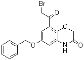 structure of CAS# 926319-53-1, 8-(Bromoacetyl)-6-(phenylmethoxy)-2H-1,4-benzoxazin-3(4H)-one