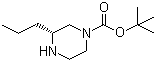 structure of CAS# 928025-57-4, (3R)-3-Propyl-1-piperazinecarboxylic acid tert-butyl ester