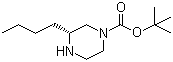 structure of CAS# 928025-59-6, (3R)-3-Butyl-1-piperazinecarboxylic acid tert-butyl ester