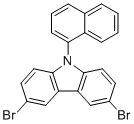 structure of CAS# 929103-28-6, 3,6-Dibromo-N-(1-naphthalenyl)carbazole