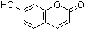 结构式 CAS# 93-35-6, 7-羟基香豆素; 7-羟基-2H-1-苯并吡喃-2-酮