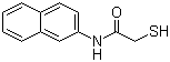 structure of CAS# 93-42-5, 2-Mercapto-N-(2-naphthyl)acetamide