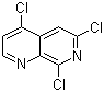 结构式 CAS# 931100-02-6, 4,6,8-三氯-1,7-萘啶