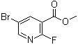 structure of CAS# 931105-37-2, 5-Bromo-2-fluoro-3-pyridinecarboxylic acid methyl ester