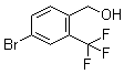 structure of CAS# 932390-36-8, 4-Bromo-2-(trifluoromethyl)benzenemethanol;(4-Bromo-2-(trifluoromethyl)phenyl)methanol; 4-Bromo-2-(trifluoromethyl)benzyl alcohol