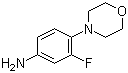 结构式 CAS# 93246-53-8, 3-氟-4-吗啉基苯胺