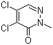 structure of CAS# 933-76-6, 4,5-Dichloro-2-methyl-2H-pyridazin-3-one;4,5-Dichloro-2-methyl-3(2H)-pyridazinone; 4,5-Dichloro-2-methylpyridazin-3(2H)-one