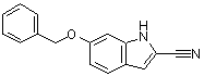 结构式 CAS# 933474-36-3, 6-苄氧基-1H-吲哚-2-甲腈