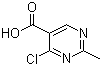 结构式 CAS# 933702-81-9, 4-氯-2-甲基-5-嘧啶羧酸