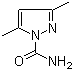 结构式 CAS# 934-48-5, 3,5-二甲基吡唑-1-甲酰胺