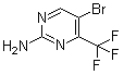 结构式 CAS# 935534-47-7, 2-氨基-5-溴-4-三氟甲基嘧啶