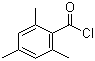 structure of CAS# 938-18-1, 2,4,6-Trimethylbenzoyl chloride;Mesitoyl chloride