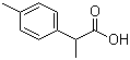 结构式 CAS# 938-94-3, 2-(4-甲基苯基)丙酸; 2-对甲苯基丙酸