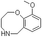 structure of CAS# 938459-13-3, 10-Methoxy-3,4,5,6-tetrahydro-2H-1,5-benzoxazocine
