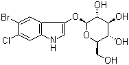 结构式 CAS# 93863-89-9, 5-溴-6-氯-1H-吲哚-3-基 beta-D-吡喃葡萄糖苷