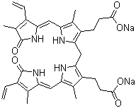 Disodium bilirubinate molecular structure (CAS 93891-87-3)