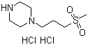 结构式 CAS# 939983-66-1, 1-(3-甲烷磺酰基丙基)哌嗪二盐酸盐