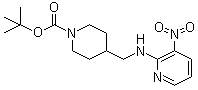 4-[[(3-硝基-2-吡啶基)氨基]甲基]-1-哌啶甲酸叔丁酯分子结构 (CAS 939986-18-2)
