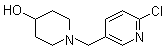 1-(6-Chloropyridin-3-ylmethyl)piperidin-4-ol molecular structure (CAS 939986-33-1)