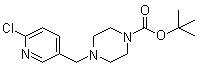 结构式 CAS# 939986-35-3, 4-[(6-氯-3-吡啶基)甲基]-1-哌嗪甲酸叔丁酯