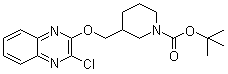 3-[[(3-氯-2-喹喔啉基)氧基]甲基]-1-哌啶甲酸叔丁酯分子结构 (CAS 939986-43-3)