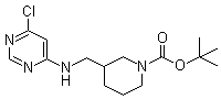 3-[[(6-Chloro-4-pyrimidinyl)amino]methyl]-1-piperidinecarboxylic acid tert-butyl ester molecular structure (CAS 939986-78-4)