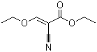 structure of CAS# 94-05-3, Ethyl (ethoxymethylene)cyanoacetate;2-Cyano-3-ethoxy-2-propenoic acid ethyl ester; Ethyl 2-cyano-3-ethoxyacrylate