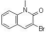 3-Bromo-1-methyl-2(1H)-quinolinone molecular structure (CAS 941-91-3)