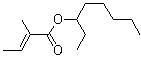 structure of CAS# 94133-92-3, (E)-2-Methyl-2-butenoic acid 1-ethylhexyl ester;(E)-2-Methyl-2-butenoic acid 1-ethylhexyl ester; 1-Ethylhexyl tiglate