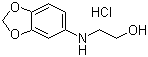 结构式 CAS# 94158-14-2, N-羟乙基-3,4-亚甲二氧基苯胺盐酸盐