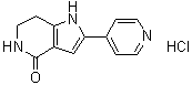 1,5,6,7-Tetrahydro-2-(4-pyridinyl)-4H-pyrrolo[3,2-c]pyridin-4-one hydrochloride molecular structure (CAS 942425-68-5)