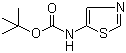 结构式 CAS# 942631-50-7, (噻唑-5-基)氨基甲酸叔丁酯