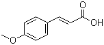 结构式 CAS# 943-89-5, 4-甲氧基肉桂酸; 对甲氧基肉桂酸; (E)-3-(4-甲氧苯基)丙烯酸