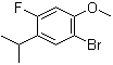 structure of CAS# 944317-92-4, 1-Bromo-4-fluoro-5-isopropyl-2-methoxybenzene