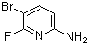 structure of CAS# 944401-65-4, 5-Bromo-6-fluoropyridin-2-amine;5-Bromo-6-fluoropyridin-2-ylamine