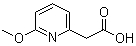 6-Methoxy-2-pyridineacetic acid molecular structure (CAS 944896-97-3)