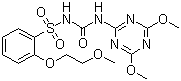 structure of CAS# 94593-91-6, Cinosulfuron;3-(4-6-Dimethoxy-1,3,5-triazin-2-yl)-1-[2-(2-methoxyethoxy)-phenylsulfonyl]-urea