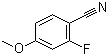 结构式 CAS# 94610-82-9, 2-氟-4-甲氧基苯腈