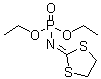 结构式 CAS# 947-02-4, 2-[二乙氧基亚膦酰亚氨基]-1,3-二硫杂环戊烷